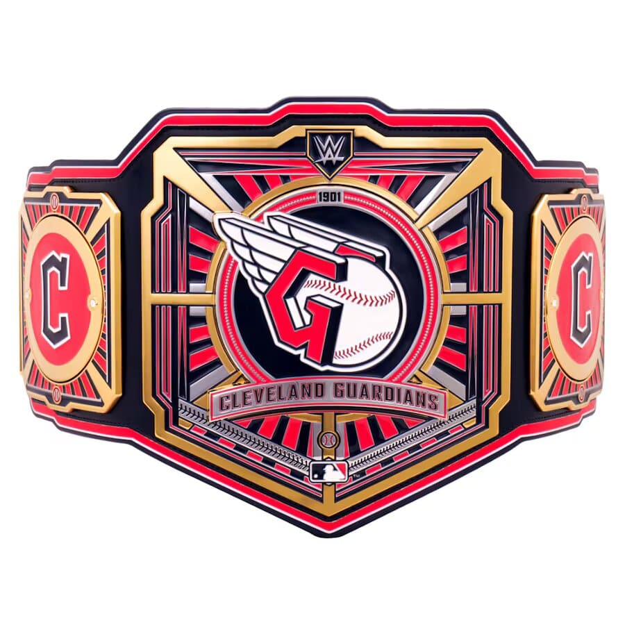 Cleveland Guardians Legacy Replica Wrestling Title Belt