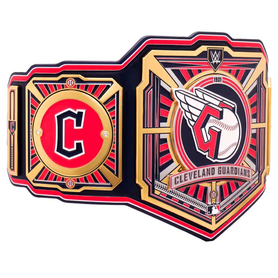 Cleveland Guardians Legacy Replica Wrestling Title Belt