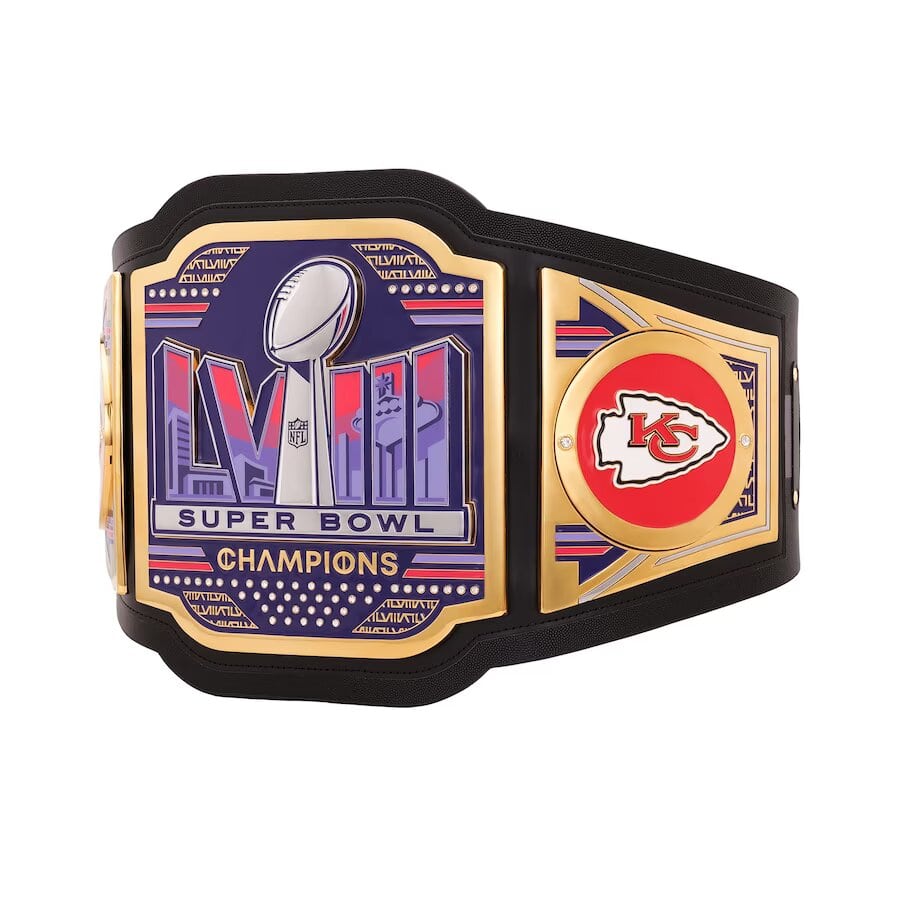 Kansas City Chiefs Super Bowl LVIII Champions Legacy Replica Title Wrestling belt