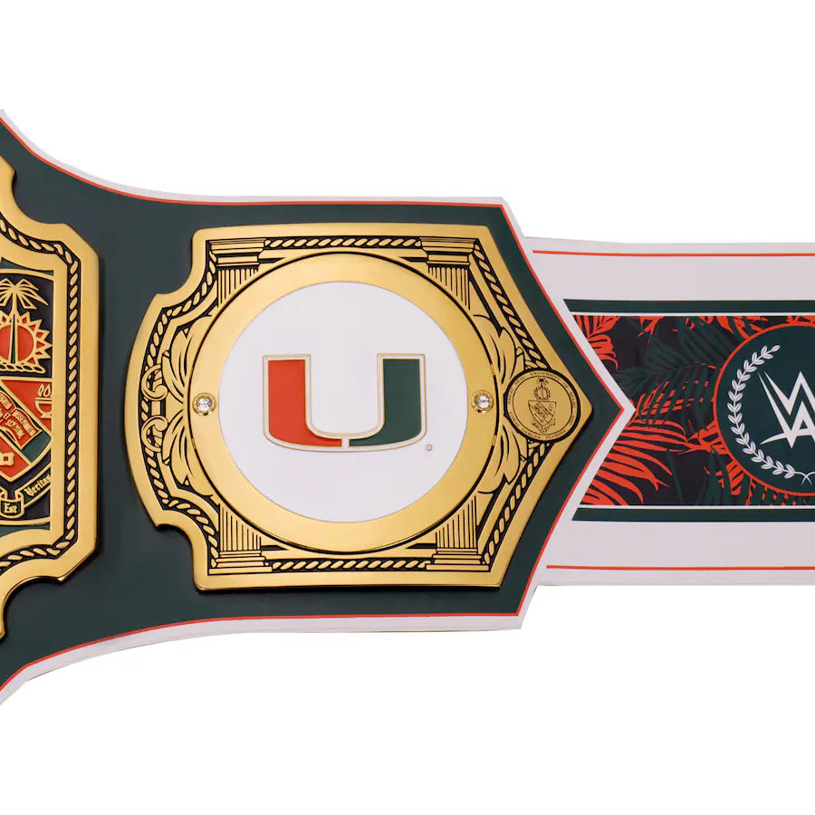 Miami Hurricanes Legacy Replica Title Wrestling Belt