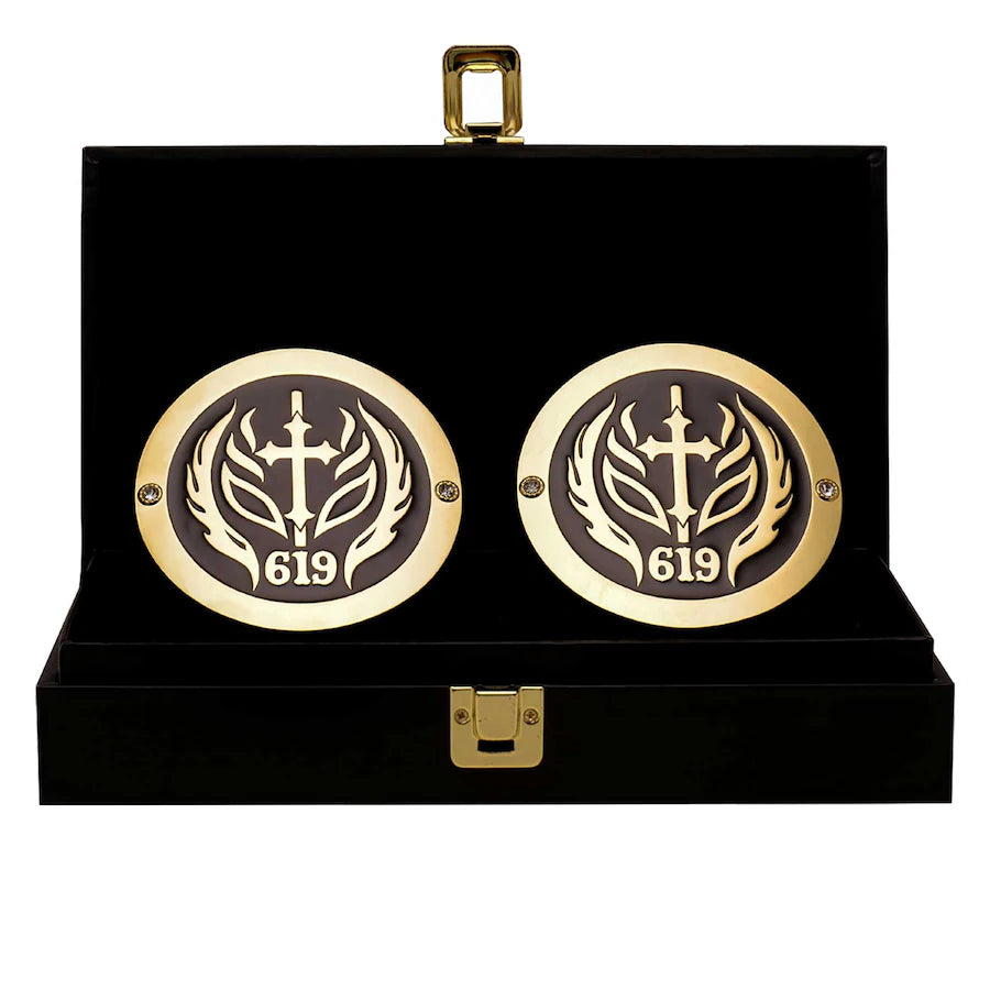 NEW Rey Mysterio Championship Replica Side Plate Box Set