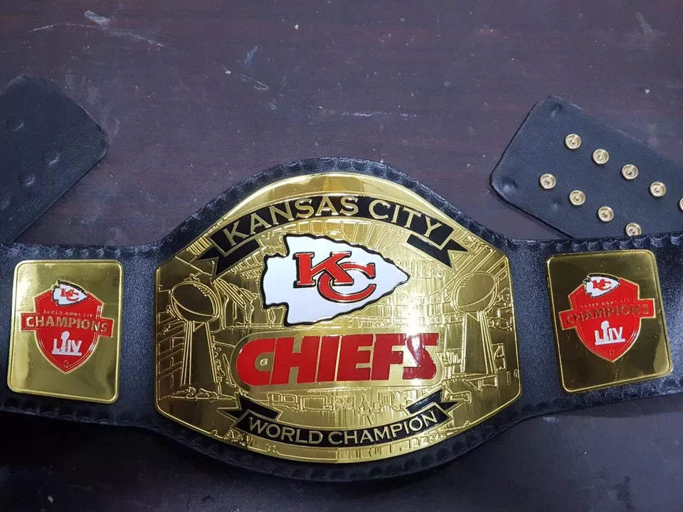 KC KANSAS CITY CHIEFS Super Bowl Replica Title Wrestling BELT&nbsp;