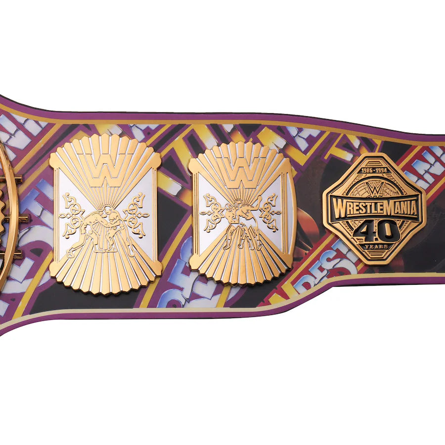 Winged Eagle 40 Years Of WrestleMania Replica Title Belt